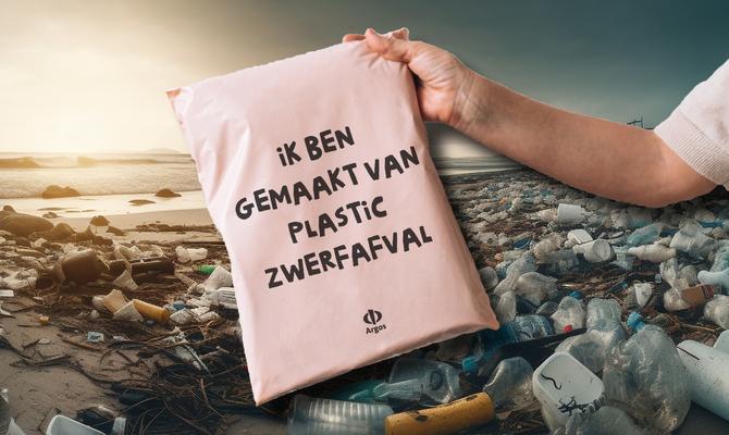 Een plastic verzendzak, maar dan anders...