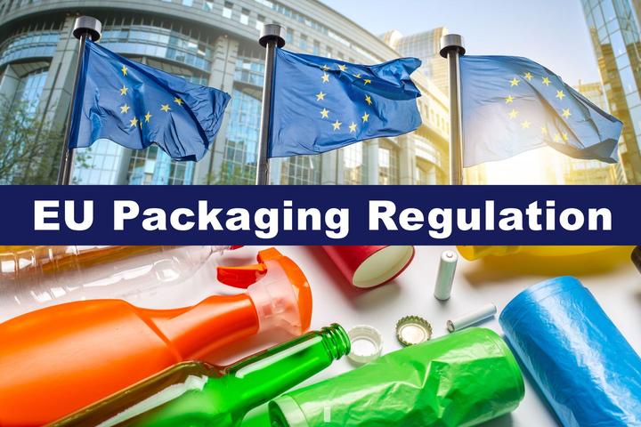 Een sfeerbeeld met de tekst EU Packaging regulation erop