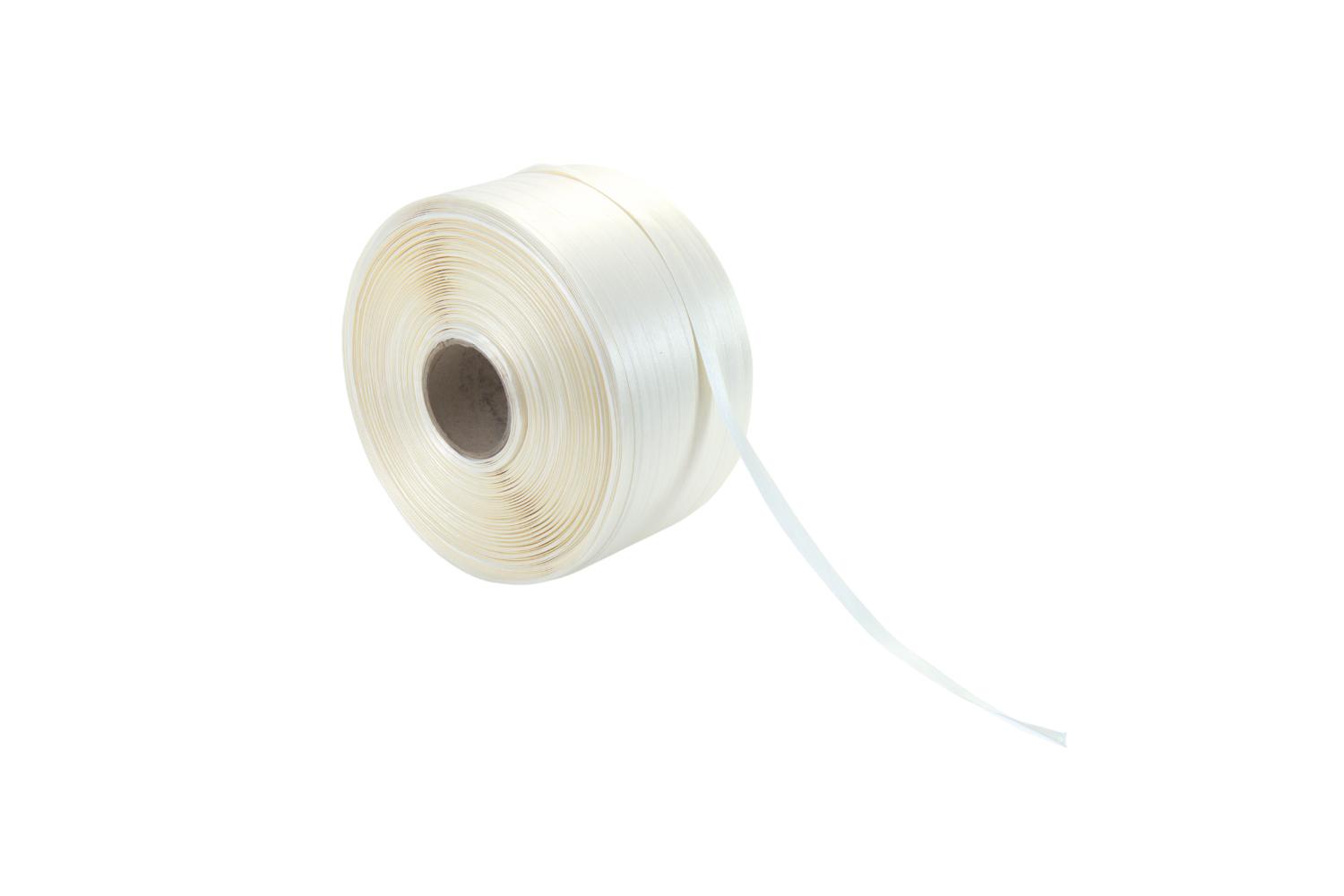 PP Band 12mm x 0.60mm x 2200m - wit - kern:406 - losse rol