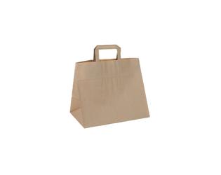 Tas papier 70 grs. 22+10x28cm - bruin