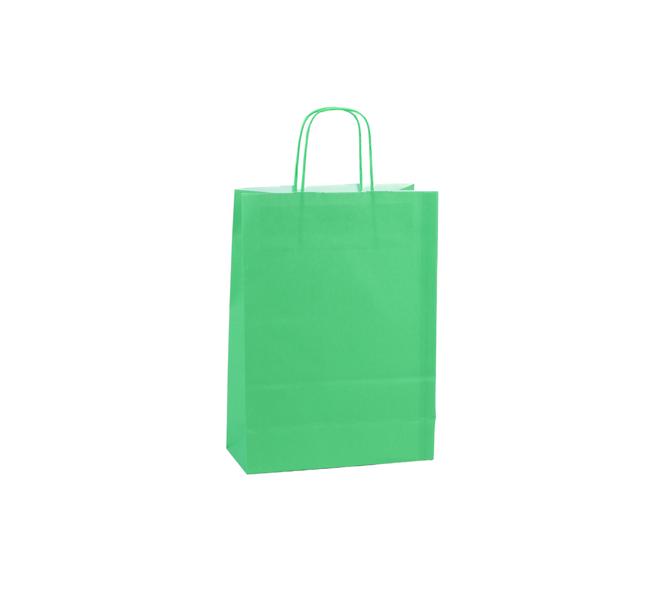 Tas papier 100 grs. 32+12x41cm - lichtgroen