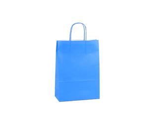 Tas papier 100 grs. 32+12x41cm - lichtblauw