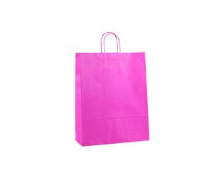 Tas papier 100 grs. 32+12x41cm - roze