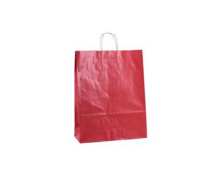 Tas papier 100 grs. 32+12x41cm - donkerrood