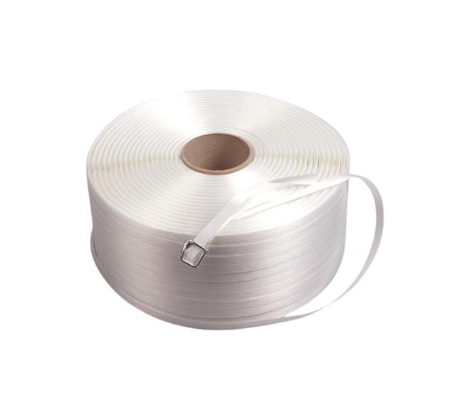 Polyesterband (Hotmelt) 16mm x 850m - wit