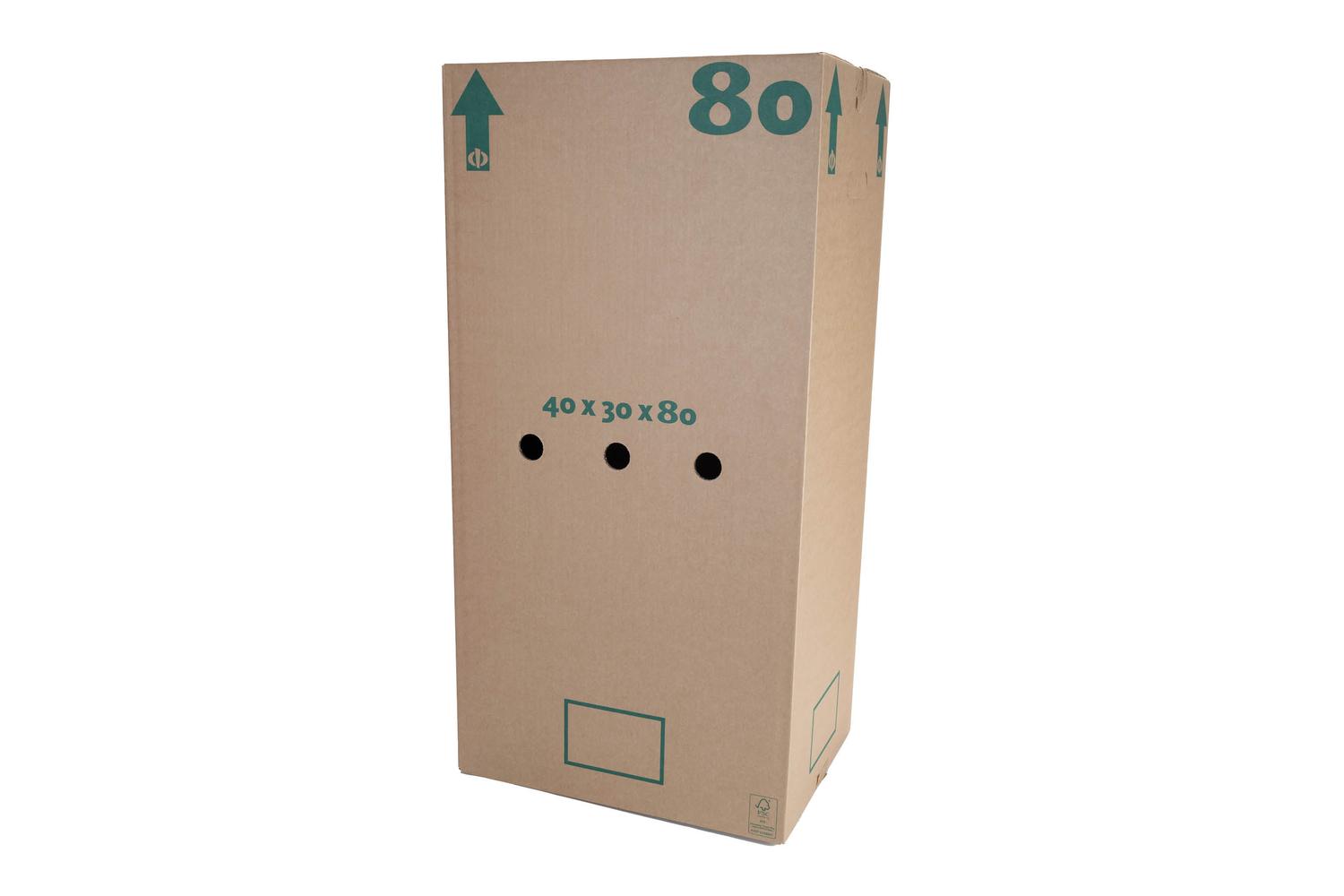 Halve eurodoos 80 40x30x80cm met luchtgaten