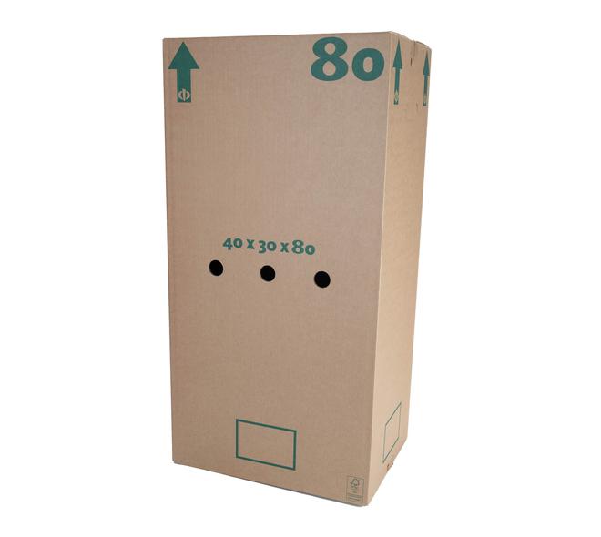 Halve eurodoos 80 40x30x80cm met luchtgaten