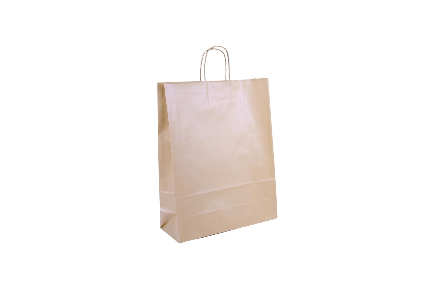 Tas papier 100 grs. 32+12x41cm - goud