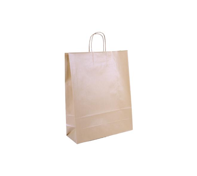 Tas papier 100 grs. 32+12x41cm - goud