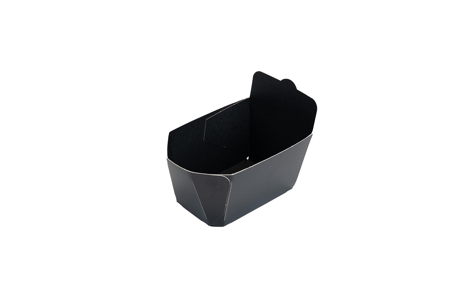 APP Conisch bakje 114x73x74mm - 4 punts gelijmd - zwart/zwart