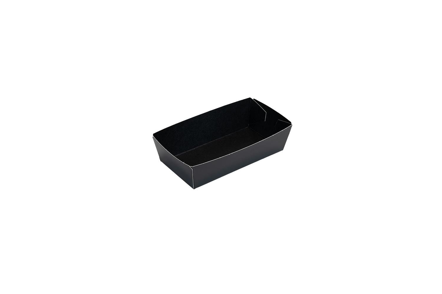 APP Conisch bakje 120x60x35mm - 4 punts gelijmd - zwart/zwart