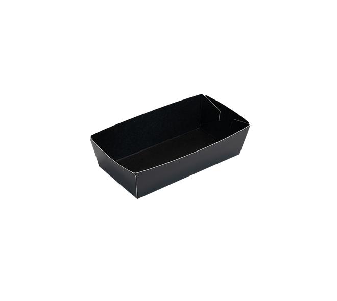 APP Conisch bakje 120x60x35mm - 4 punts gelijmd - zwart/zwart