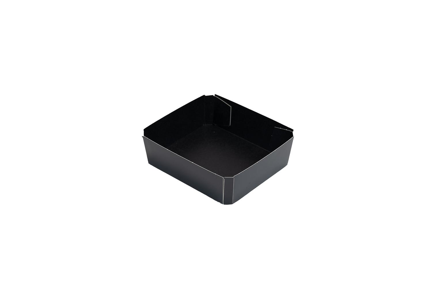 APP Conisch bakje 120x108x38mm - 4 punts gelijmd - zwart/zwart