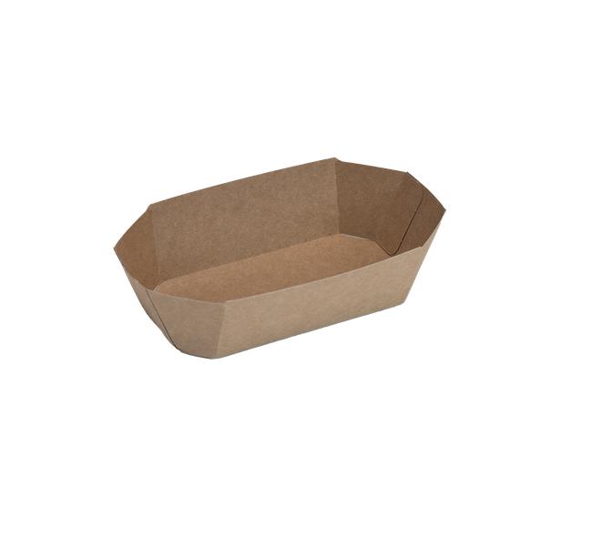APP Conisch bakje 140x70x45mm - 4 punts gelijmd - bruin/bruin