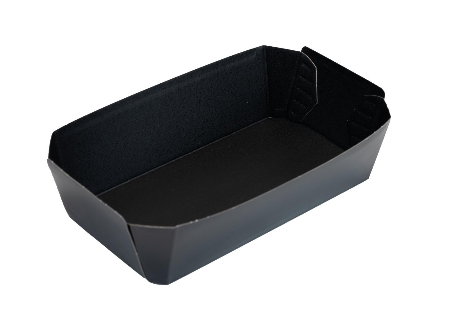 APP Conisch bakje 200x110x60mm - 4 punts gelijmd - zwart/zwart
