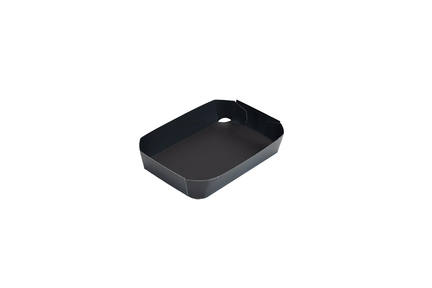 APP Conisch bakje 155x98x40mm - 4 punts gelijmd - zwart/zwart