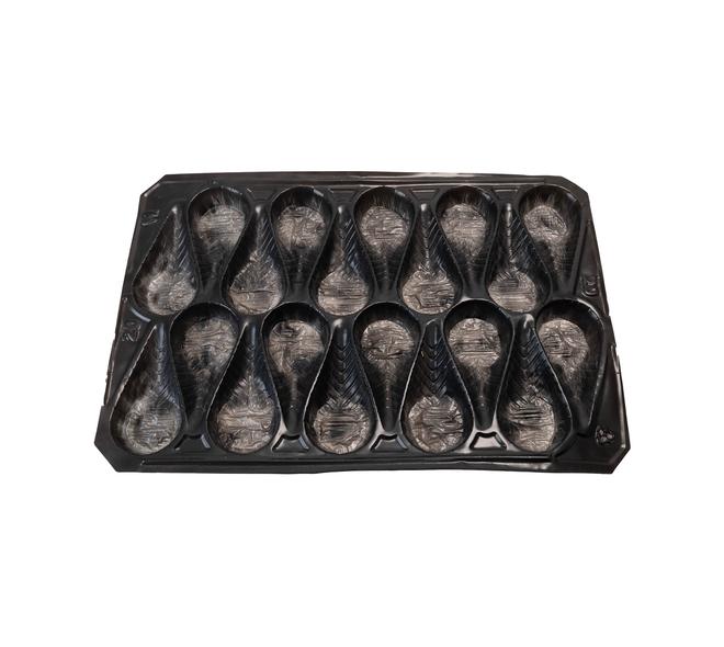 Perenpakblad plastic zwart