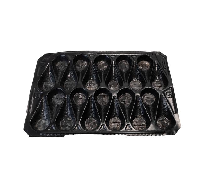 Perenpakblad plastic zwart