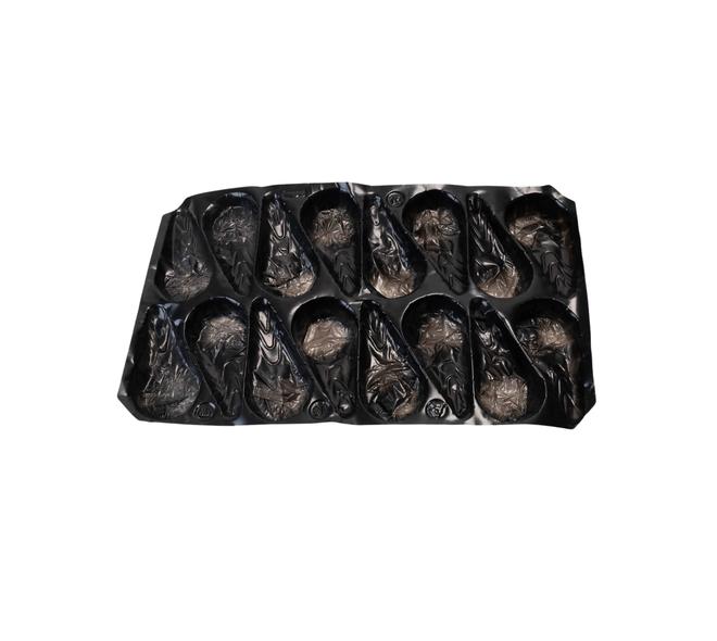 Perenpakblad plastic zwart