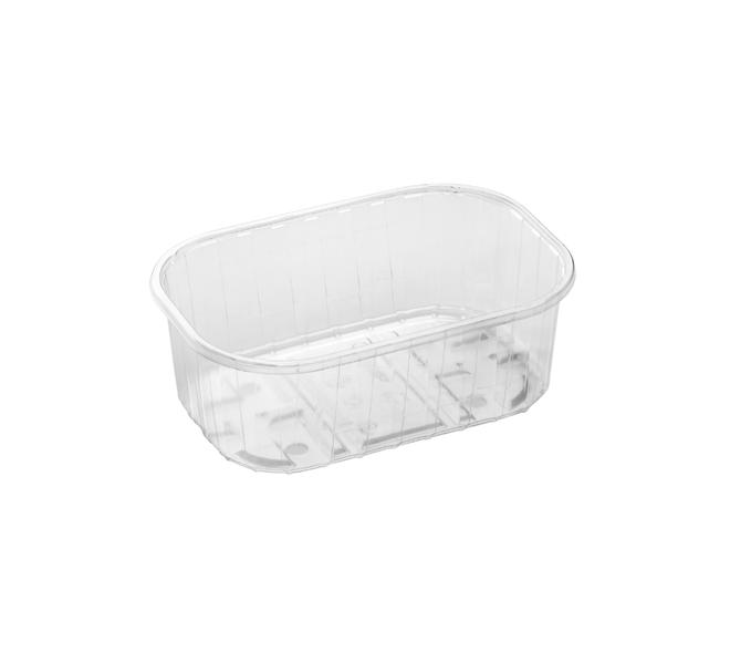 R-PET Punnet 500gr 184x117x85mm Eco Plus - transparant