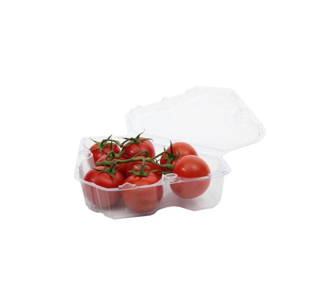 Clamshell PET driehoek 190x120x53mm - transparant