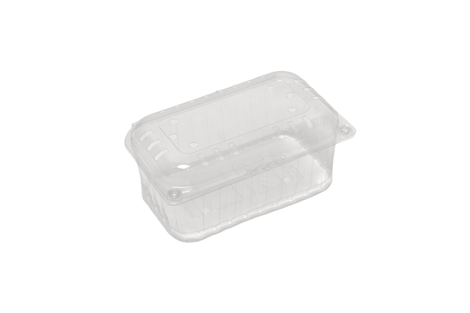 Clamshell R-PET 750gr 185x114x109mm - transparant