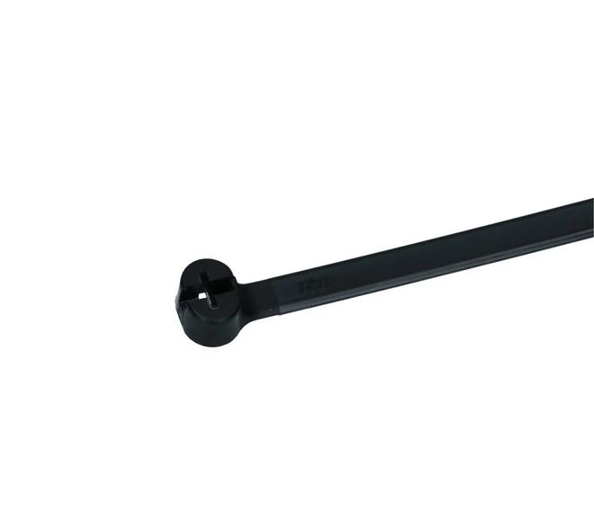 Kabelbinder T&B 340x7,0mm - RVS clip - zwart