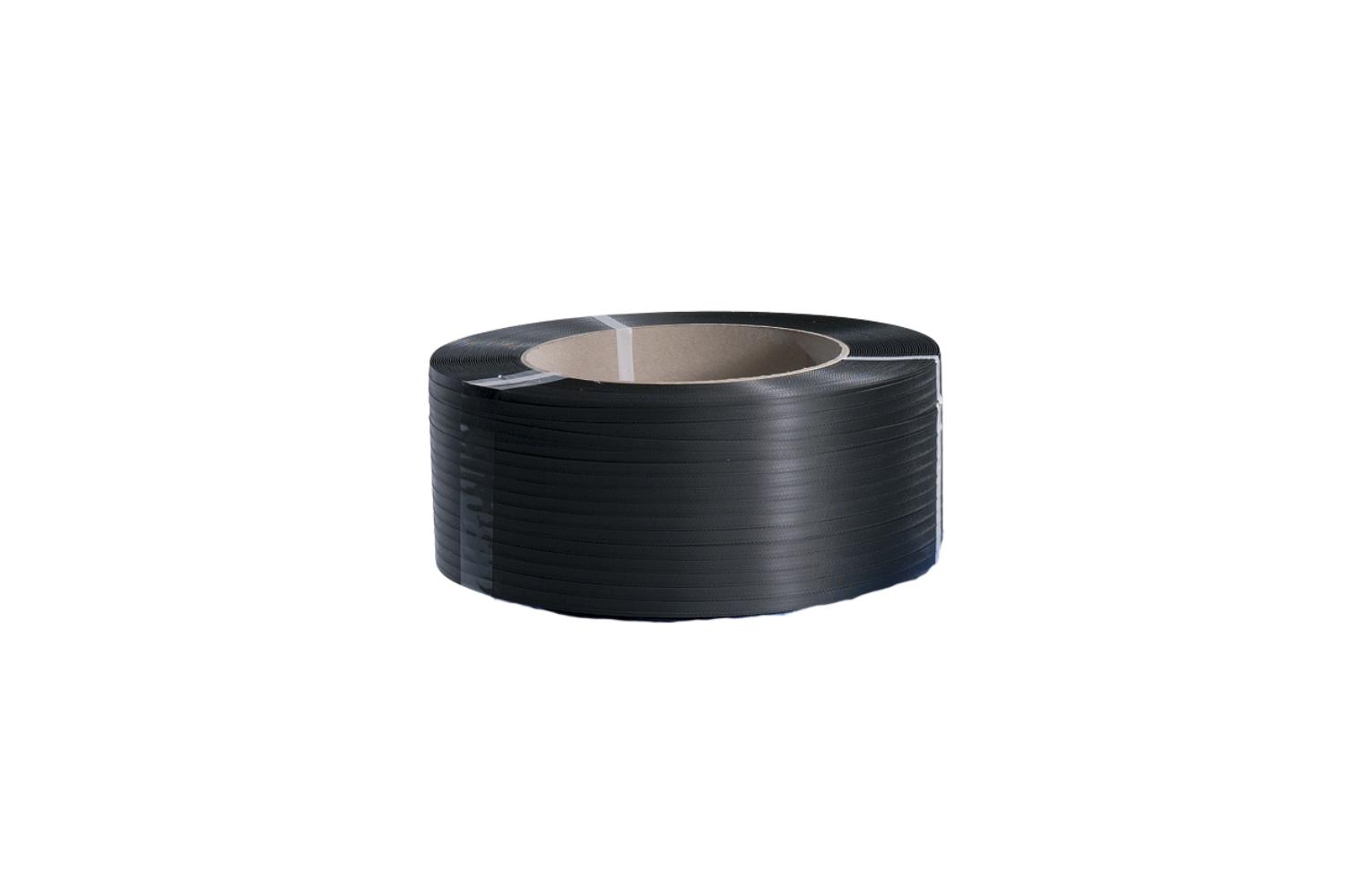 PP Band 12mm x 0.60mm x 3000m - zwart - kern:200