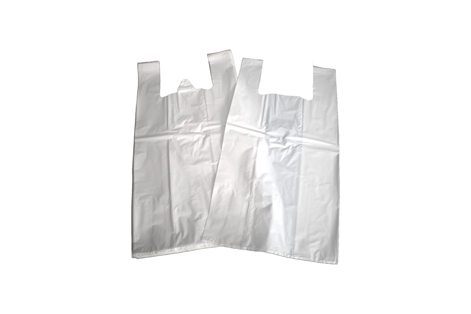 Hemdtas LDPE 20my 50+30x85cm - wit