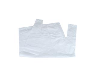 Hemdtas HDPE 17my 30+20x60cm - wit