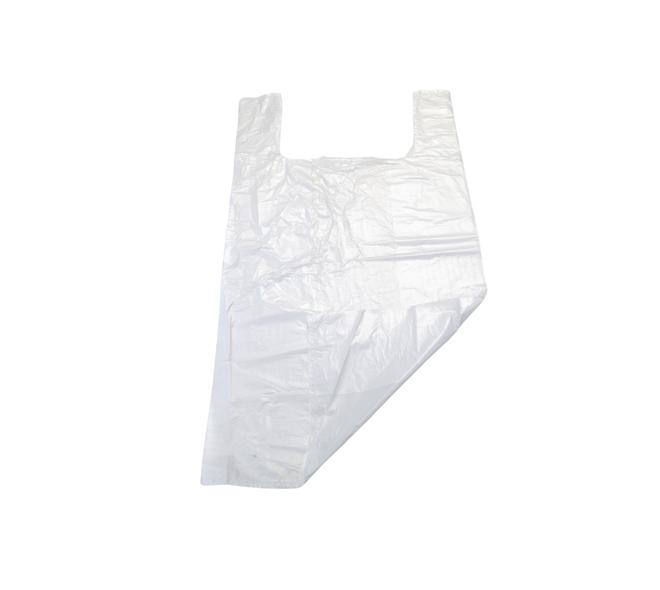 Hemdtas HDPE 14my 28+14x50cm - wit