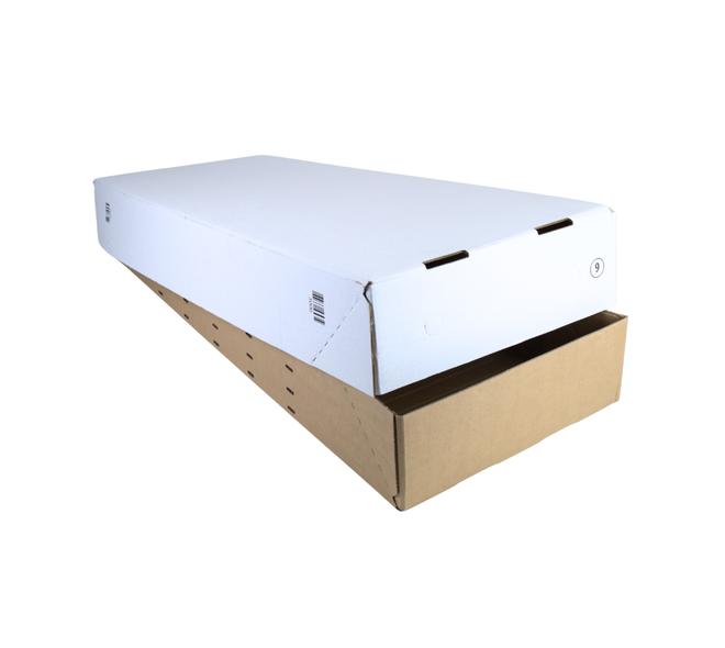 SKID 9 bodem + deksel met barcode - wit