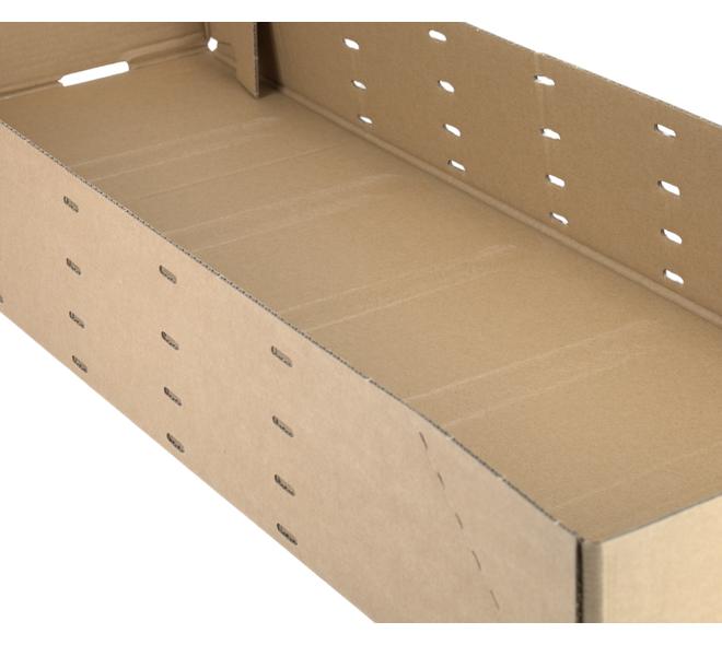 SKID 9 bodem + deksel met barcode - wit