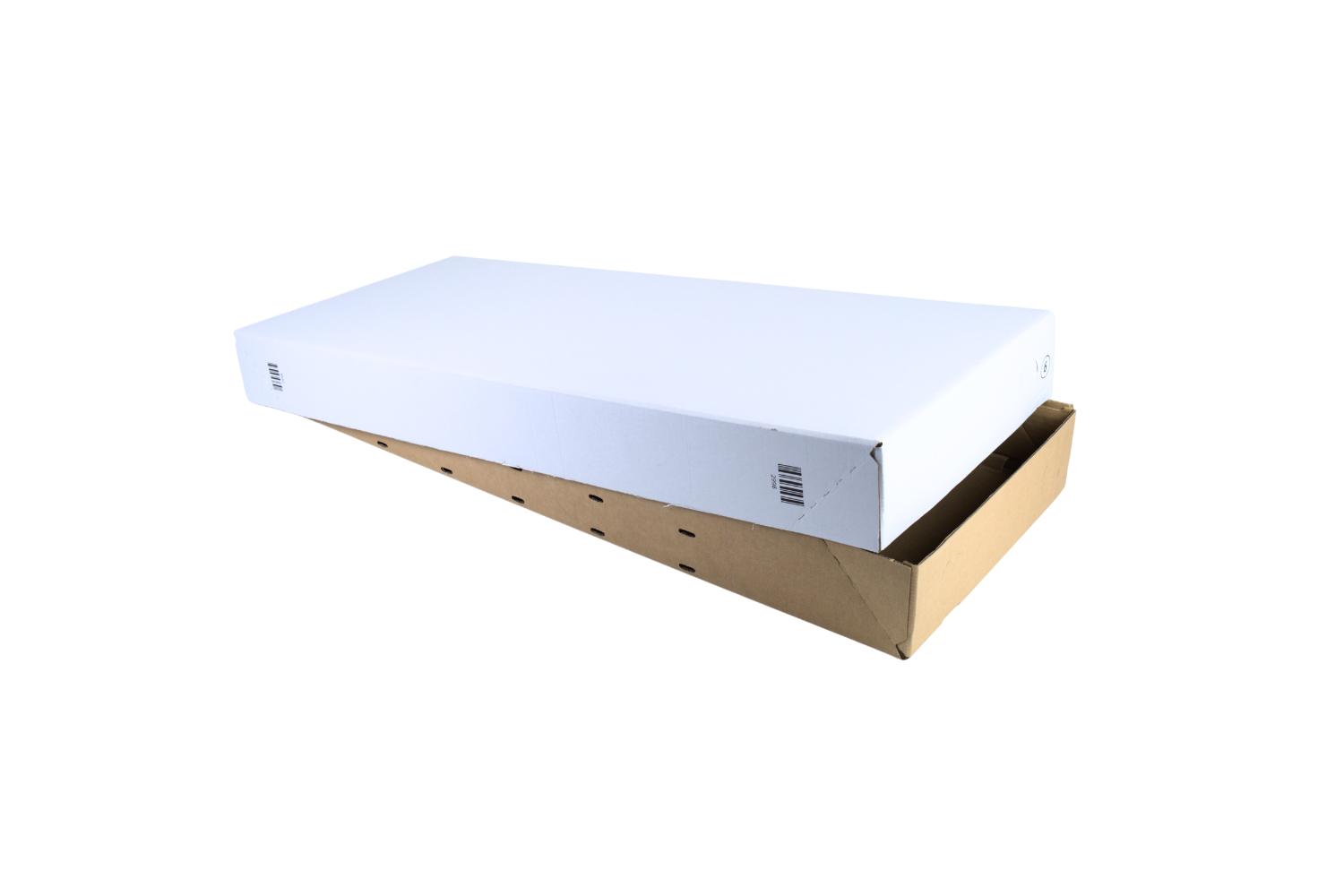 SKID 6 bodem + deksel met barcode - wit