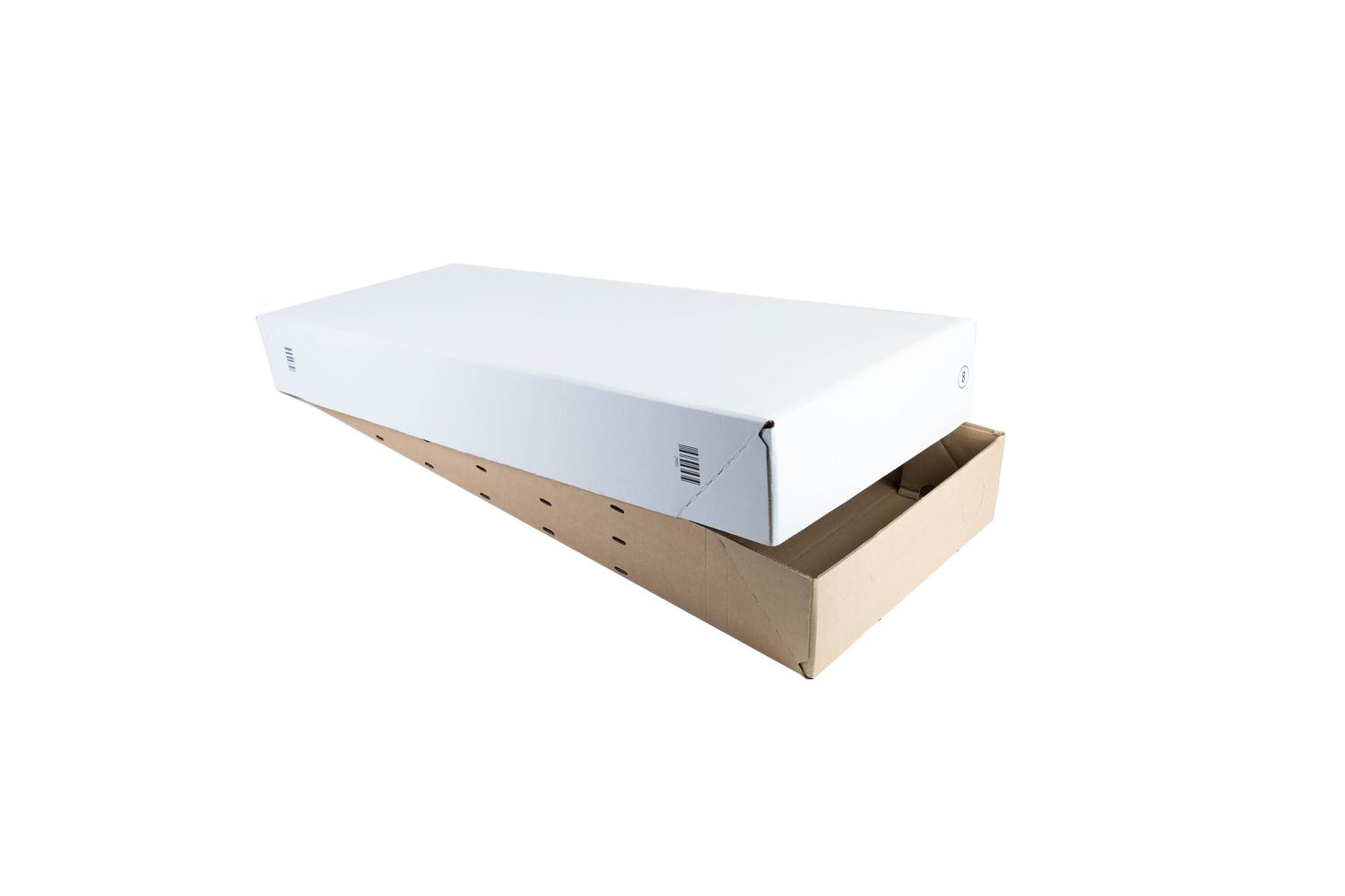 SKID 8 bodem + deksel met barcode - wit