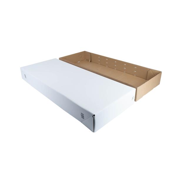 SKID 8 bodem + deksel met barcode - wit