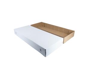 SKID 8 bodem + deksel met barcode - wit