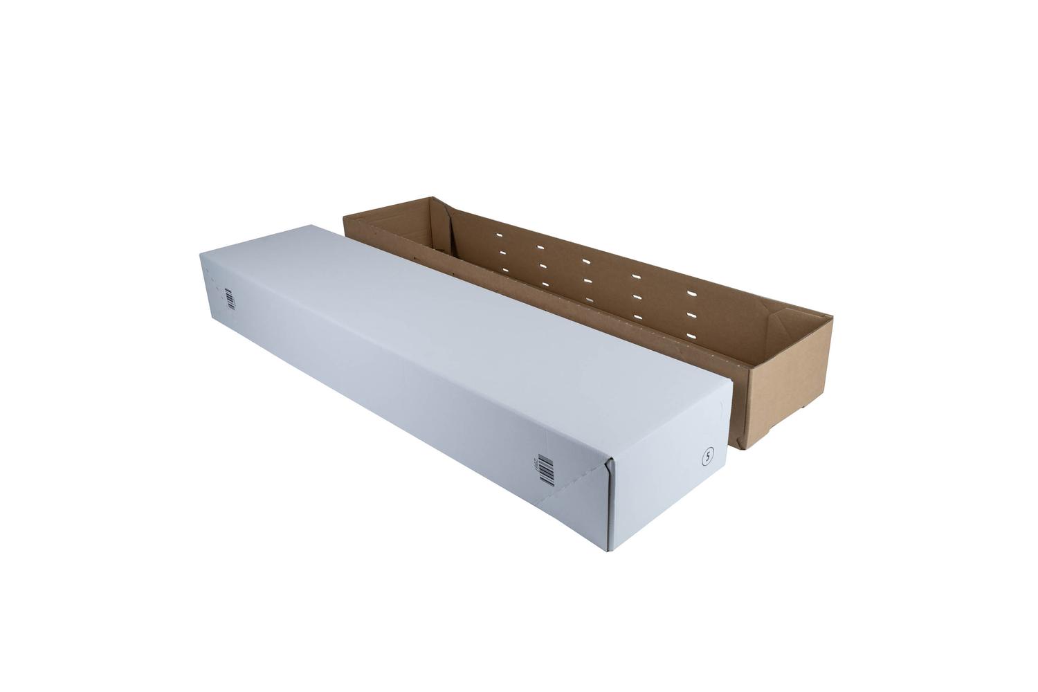 SKID 5 bodem + deksel met barcode - wit