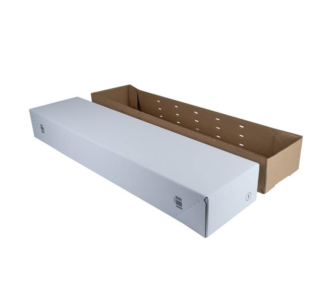 SKID 5 bodem + deksel met barcode - wit