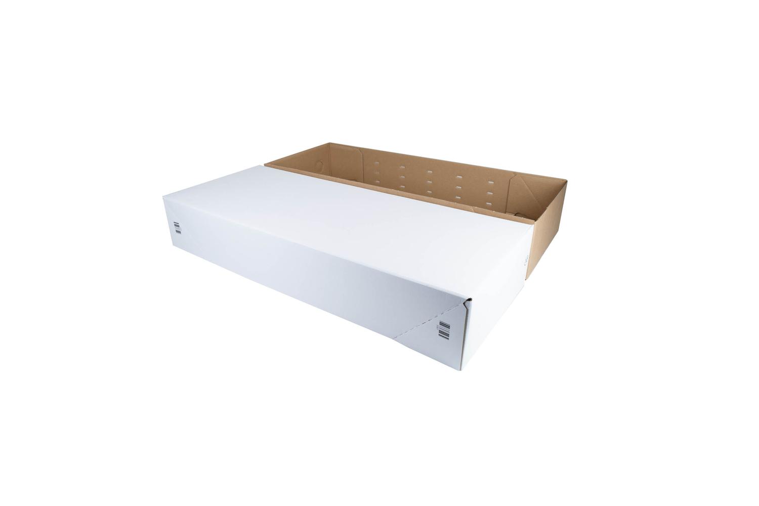 SKID 12 bodem + deksel met barcode - wit