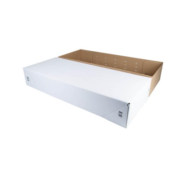 SKID 12 bodem + deksel met barcode - wit
