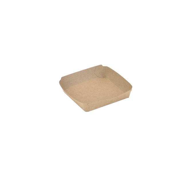 APP Conisch bakje 100x100x25mm - 4 punts gelijmd - bruin/bruin