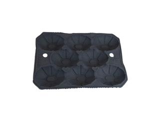 Mangopakblad pulp zwart 40x30cm no. 08