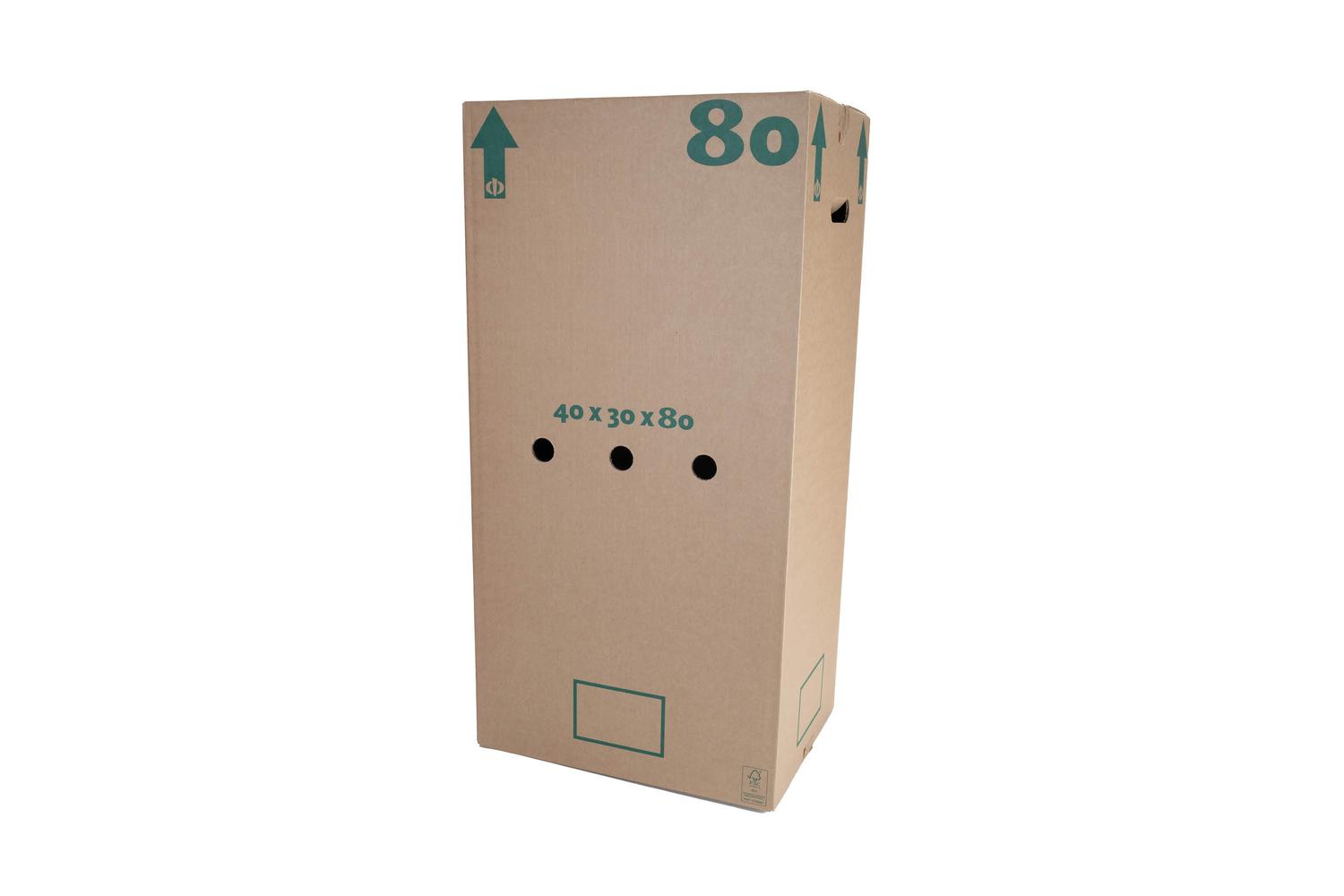 Halve eurodoos 80 40x30x80cm met luchtgaten