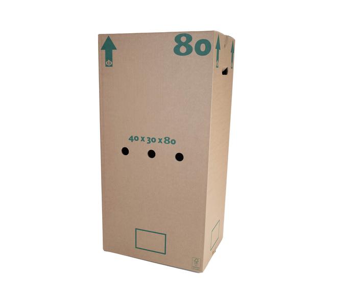 Halve eurodoos 80 40x30x80cm met luchtgaten