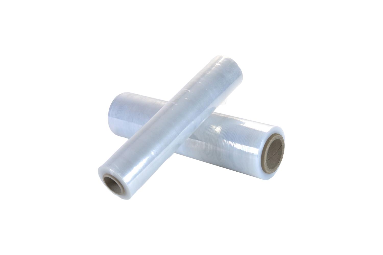 APP Handwikkelfolie 17my 1-zijdig extra glad 300m/45cm kleine kern - transparant