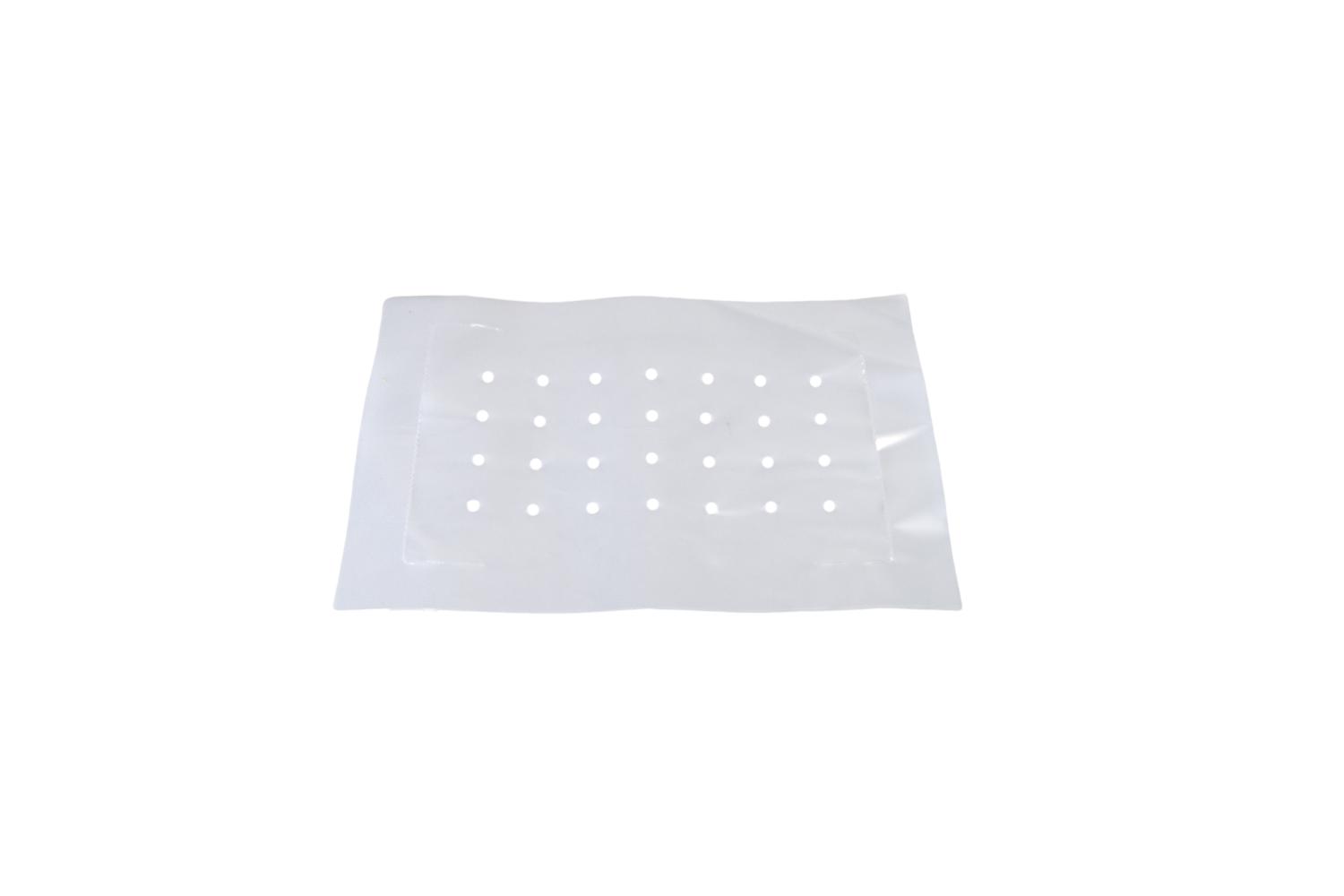 LDPE Dekvellen 350x250mm met trottoiruitstansing - transparant