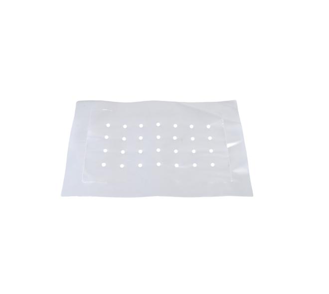 LDPE Dekvellen 350x250mm met trottoiruitstansing - transparant