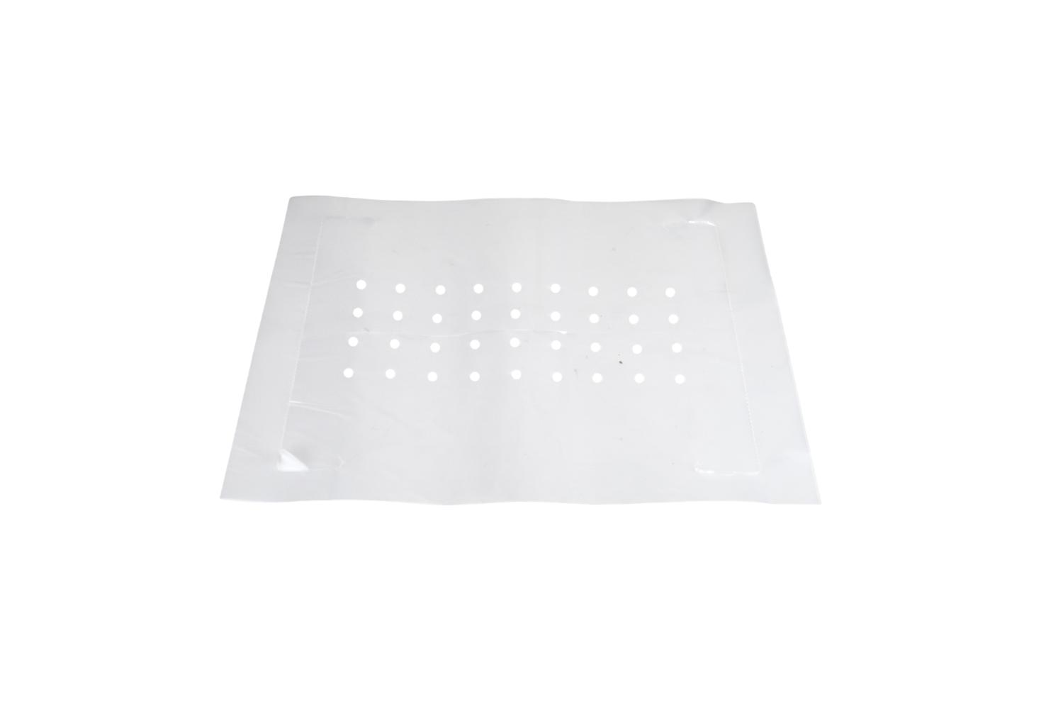 LDPE Dekvellen 460x360mm met trottoiruitstansing - transparant