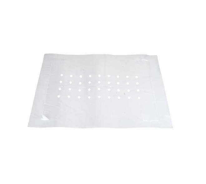 LDPE Dekvellen 460x360mm met trottoiruitstansing - transparant